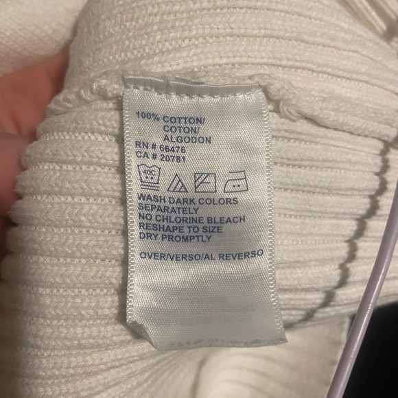 Vintage Women’s Tommy Hilfiger Classic Flag Logo Ribbed Fitted Sweater | Size XL - Picture 10 of 11